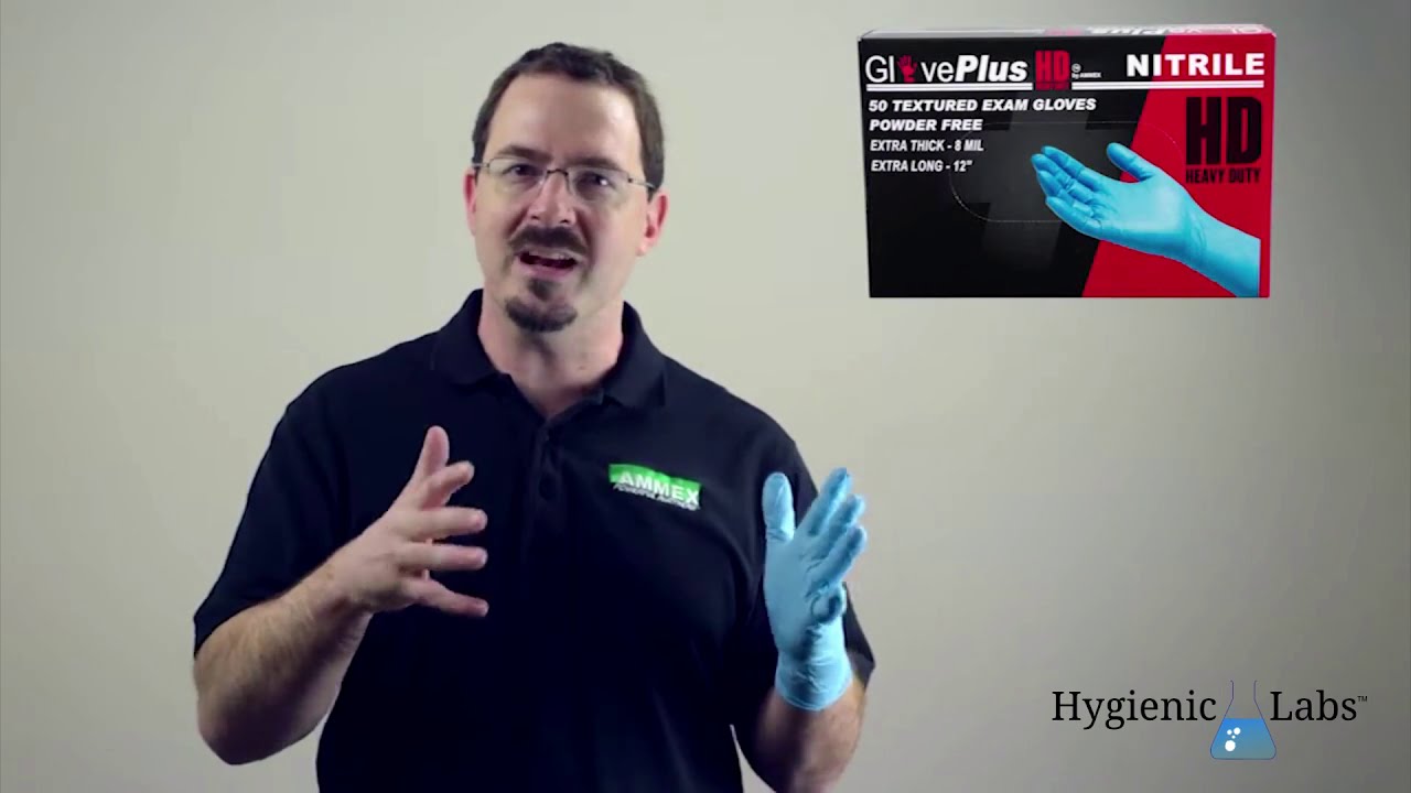 Gloveworks 8-mil HD Blue Nitrile Gloves, 6-Pack – Medical Grade