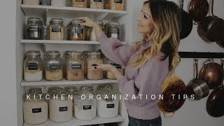 KITCHEN ORGANIZATION IDEAS | 15 Tips for Storage, Pantry, Fridge & More!