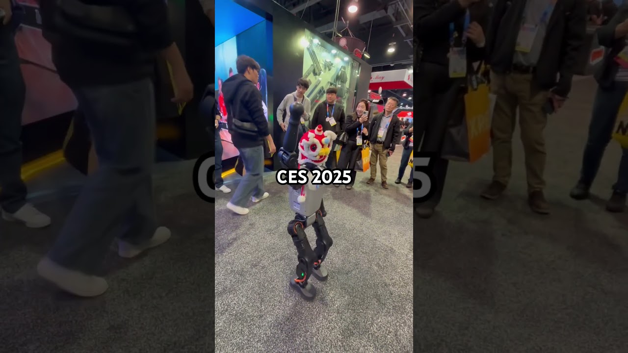 CES 2025 Mini Humanoid Robot in the wild January Real Sounds Unedited