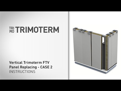 Instructions for Replacing of Vertical Trimoterm FTV Panel - Case 2 animation - video from Trimo