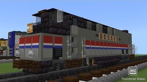 Minecraft 1:1 Scale Amtrak P42DC  Phase lol Locomotive Tutorial