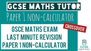 Last Minute Maths Revision May 21 Maths Mock Exam Paper 1 Non Calculator Gcse Maths Tutor Youtube