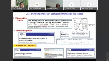 First IBM Research Workshop on the Informational Lens: Day 4. Talk by Yuhai Tu