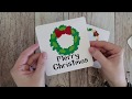 Vinyl Wreath Christmas Cards for Cricut