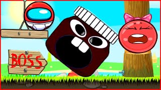 Girl playing. New World 2 in the game about red ball 4.New Boss chocolate screenshot 3
