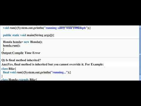 (FINAL) keyword in java - java tutorial-18