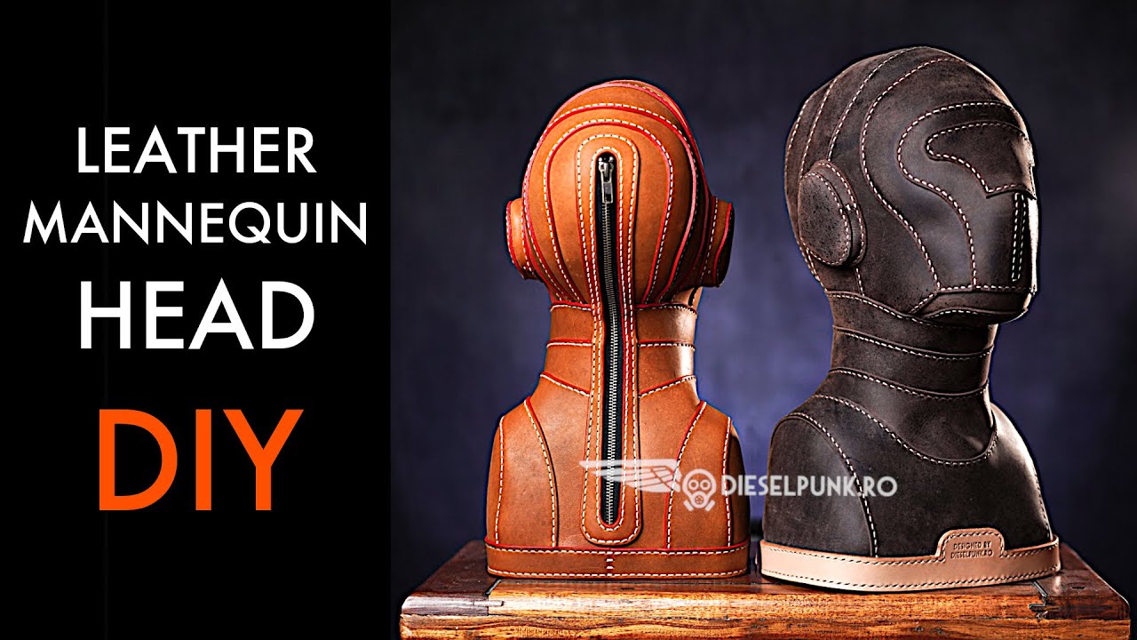 Leather Mannequin Head DIY - Tutorial and Pattern Download 