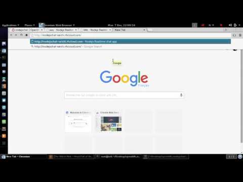 nodejs chat app _ Openshift