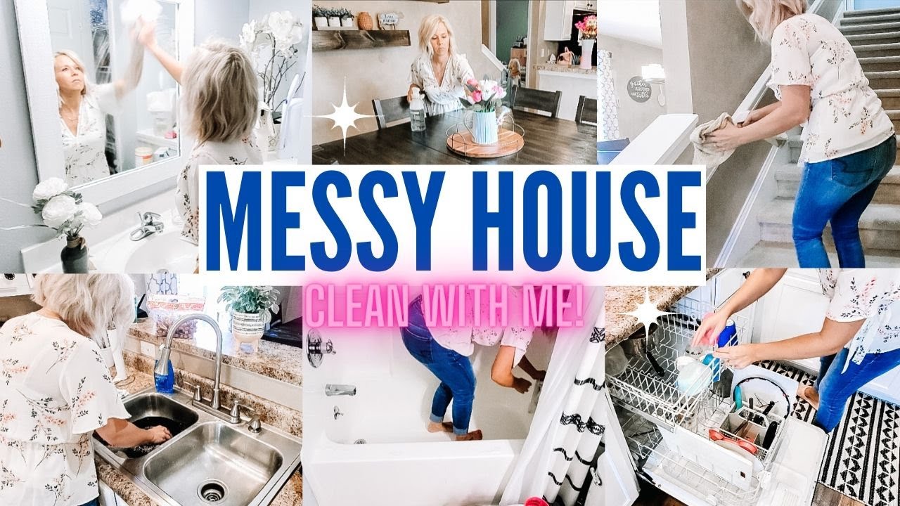 *NEW* MESSY HOUSE CLEAN WITH ME | SUMMER CLEANING MOTIVATION 2020 ...