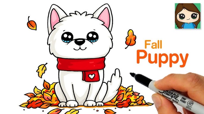 How to Draw a Puppy Dog EASY Cute - YouTube