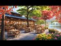 Spring Lakeside Porch Ambience & Smooth Jazz Music for Good Mood 🌸 Relaxing Jazz Background Music