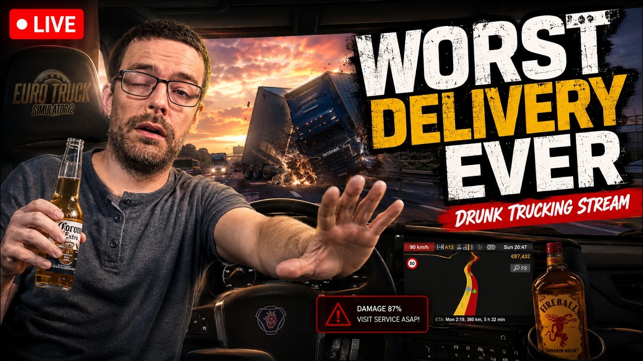 I Got Drunk and Tried to Drive a Truck... | Euro Truck Simulator 2 LIVE - !merch !discord !kofi