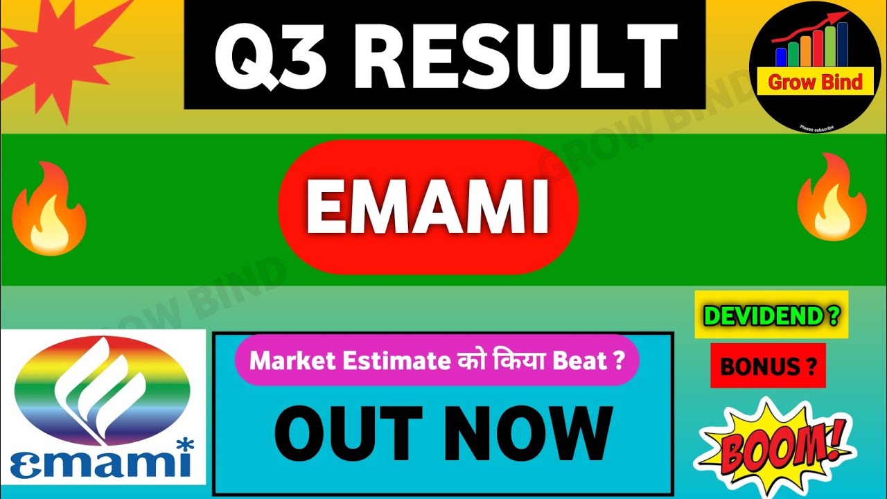 Emami Q3 result | Emami share latest news | Emami share news | Emami results |