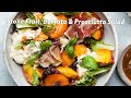 Stone fruit burrata  prosciutto salad  lindsey eats