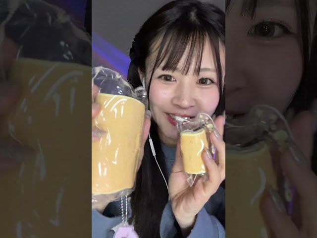 ミニロールケーキ可愛すぎない？😳#ASMR #momoskye開封チャレンジ #momoskye #スクイーズ #開封ASM