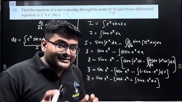 15.Find the equation of curve passing through the point (0, 0) and whose differential equations is y