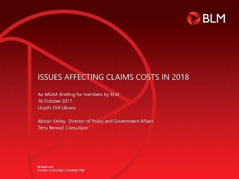 The issues affecting the cost of claims in 2018