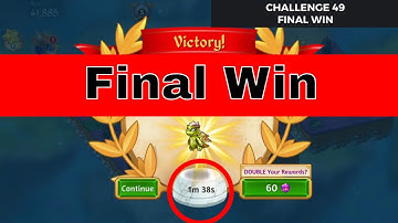 Merge Dragons | Challenge 49 Final Win - 1 Minute 38 Seconds