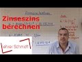 Zinseszins berechnen | Zinsrechnung | Mathematik | Lehrerschmidt