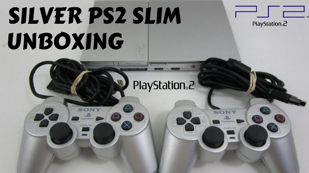 SILVER PS2 SLIM UNBOXING YouTube