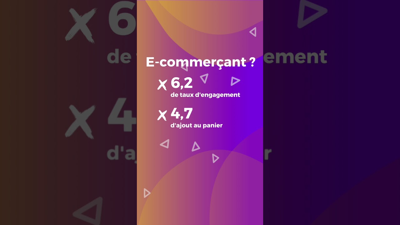 Taux d'engagement Live shopping