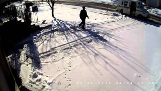 Postal worker caught throwing package... thanks for the "special" delivery!