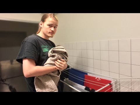 ASMR - Folding Laundry + Speaking Softly (Fabric Sounds + Deep Voice)