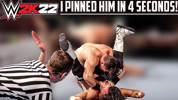 WWE2K22: How to Win EVERY MATCH in 4 minutes or less!! (EASY TUTORIAL)