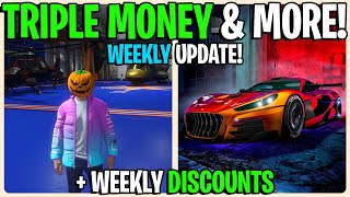 GTA 5 ONLINE WEEKLY UPDATE TRIPLE MONEY AND MORE!