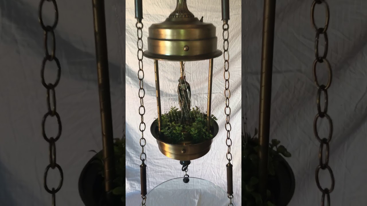 Rare Vintage Greek Goddess Oil Rain Lamp with Hanging Table YouTube