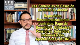 El Recurso de Casación en materia Laboral, por Ricardo Enrique Pajuelo Bustamante