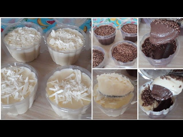 DOIS SABORES DE SOBREMESA NO POTE SOBREMESA RÁPIDA DE FAZER FAÇA E VENDA