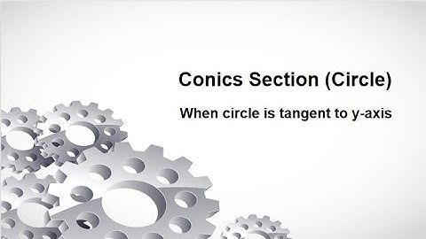 Equation of Circle: Tangent to y-axis
