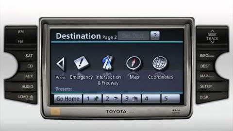Navigation Basics (destination screen) 4Runner Toyota of Slidell