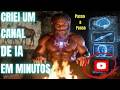 Criei um Canal de IA em Minutos: Da Pedra Lascada ao Silício! 🦴💻