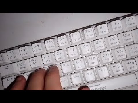 новая клавиатура ENVONIXбелого цвета на коричневых свитчах - YouTube