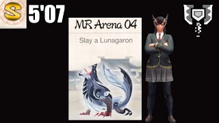MHR Sunbreak | MR Arena 04: Lunagaron S-Rank (5'07) | Chargeblade Solo