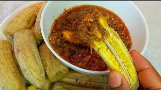 how to prepare Native Nigerian sauce for eating plantain and yam (simple and easy recipe )