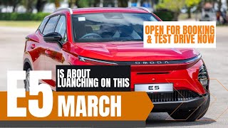 Omoda E5 is open for booking and availble for test drive now