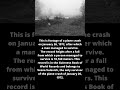 Surviving a plane crash ...