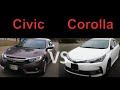 Honda Civic 1.8 VS Toyota Corolla 1.8 | Race | 0 to 100