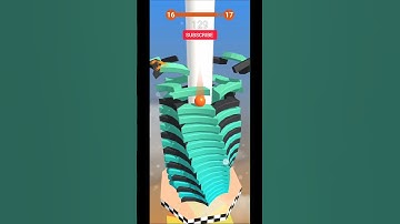 Stack Ball | Level 15 to 17 | Smashing Through Like a Pro! 🔥🏀 | #shorts #stackball #gaming