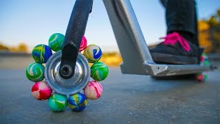 TESTING BOUNCY BALL WHEELS!