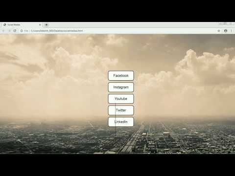How to create text social media buttons using HTML and CSS