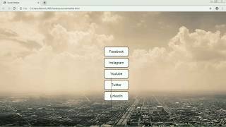 How to create text social media buttons using HTML and CSS