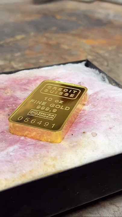 Unboxing 10 oz fine credit Suisse gold bar #creditsuissegoldbar #puregoldjewelry #10ozgoldbar