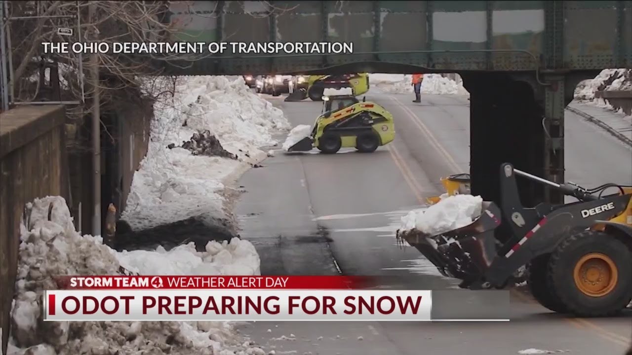 ODOT prepares for Central Ohio snow early Sunday morning - YouTube