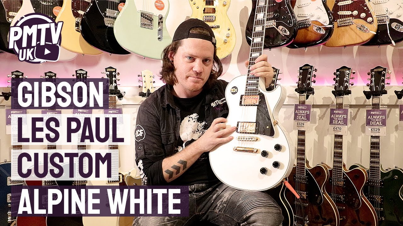 Gibson Les Paul Custom EB Gloss Alpine White - The Ultimate White Gibson  Les Paul Custom Demoed