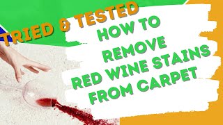 How to remove red wine