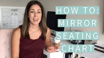How To: Wedding Seating Chart on a Mirror | The Happy Ever Crafter